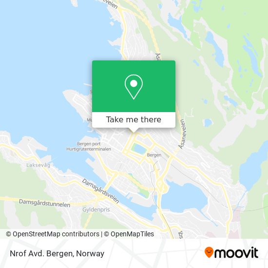 Nrof Avd. Bergen map