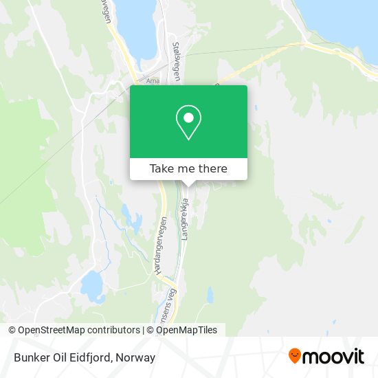 Bunker Oil Eidfjord map
