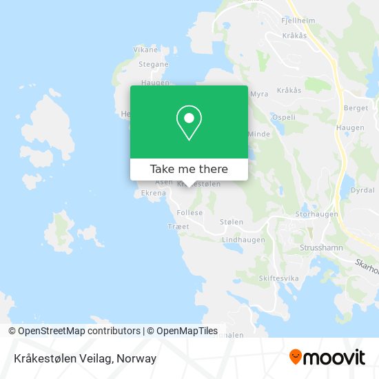 Kråkestølen Veilag map