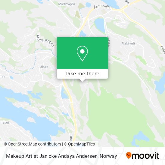 Makeup Artist Janicke Andaya Andersen map
