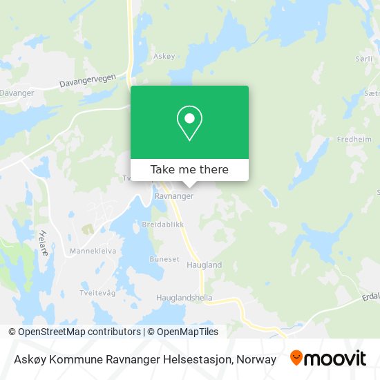 Askøy Kommune Ravnanger Helsestasjon map