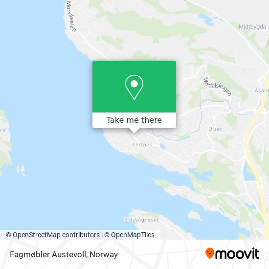 Fagmøbler Austevoll map