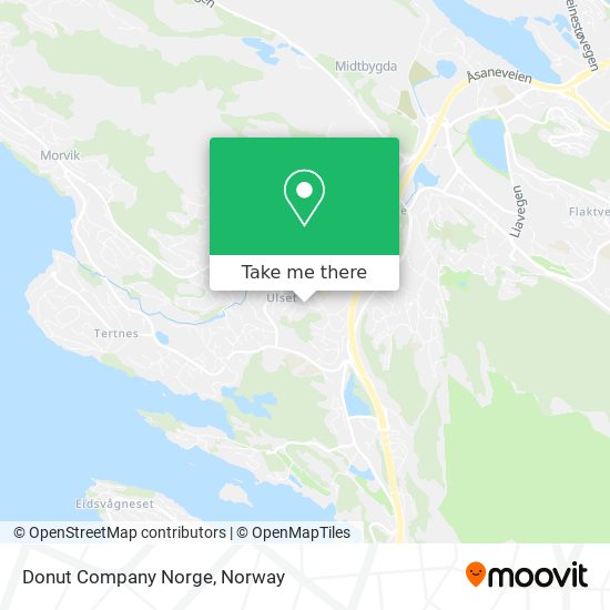 Donut Company Norge map