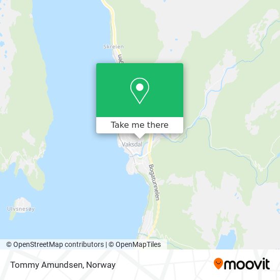 Tommy Amundsen map