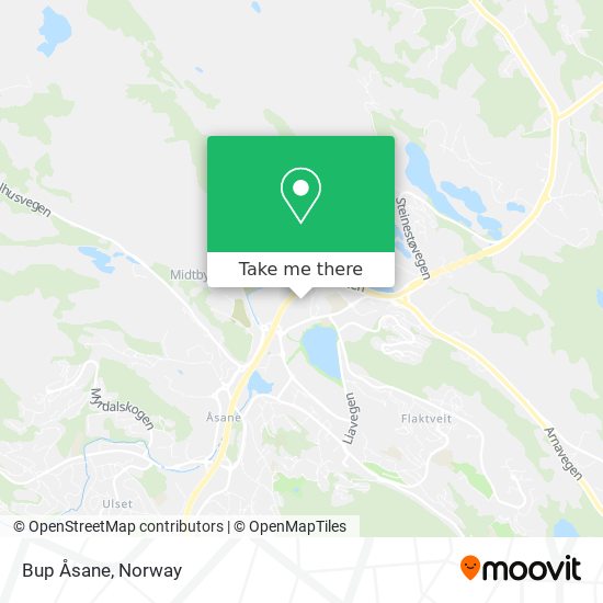 Bup Åsane map