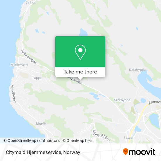 Citymaid Hjemmeservice map