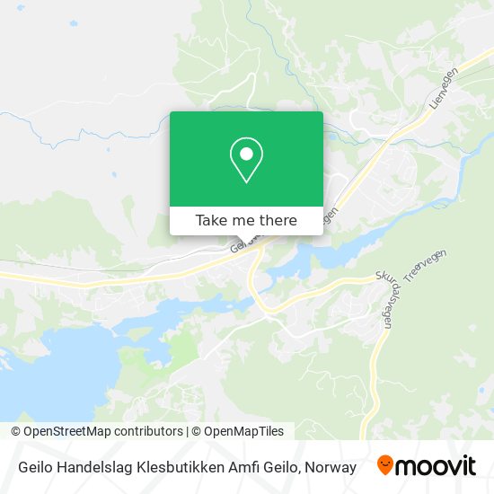 Geilo Handelslag Klesbutikken Amfi Geilo map