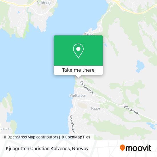 Kjuagutten Christian Kalvenes map