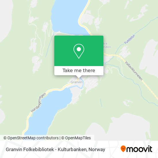 Granvin Folkebibliotek - Kulturbanken map