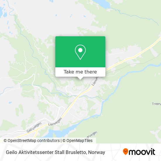 Geilo Aktivitetssenter Stall Brusletto map