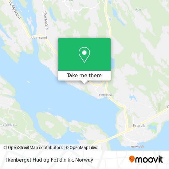 Ikenberget Hud og Fotklinikk map