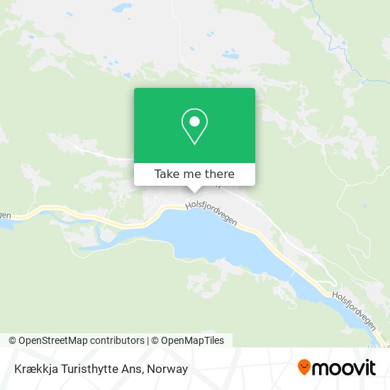 Krækkja Turisthytte Ans map