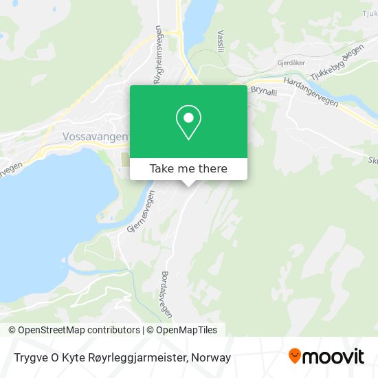 Trygve O Kyte Røyrleggjarmeister map