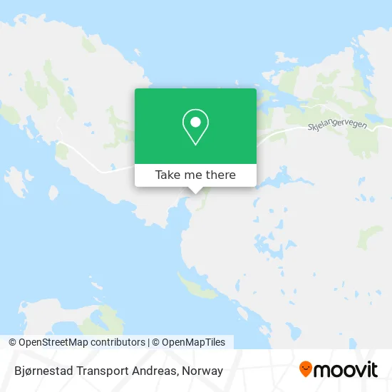 Bjørnestad Transport Andreas map