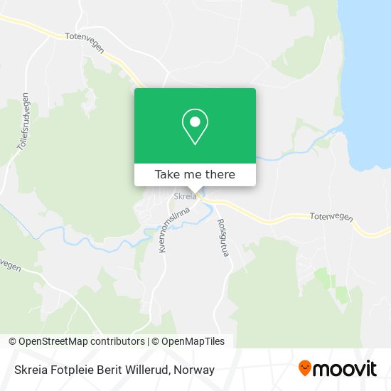 Skreia Fotpleie Berit Willerud map
