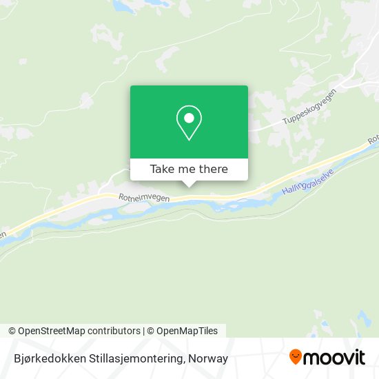 Bjørkedokken Stillasjemontering map