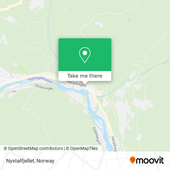 Nystølfjellet map