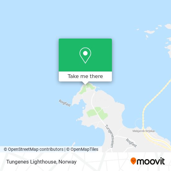 Tungenes Lighthouse map