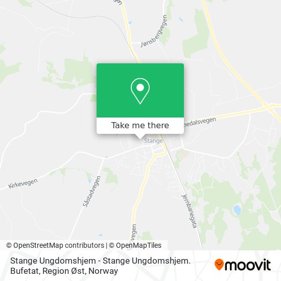 Stange Ungdomshjem - Stange Ungdomshjem. Bufetat, Region Øst map