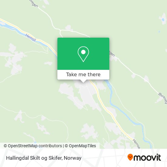 Hallingdal Skilt og Skifer map