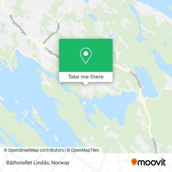 Båthotellet Lindås map