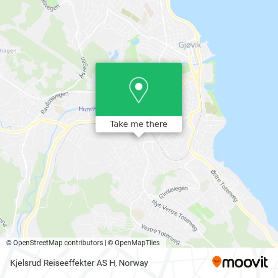 Kjelsrud Reiseeffekter AS H map