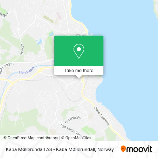 Kaba Møllerundall AS - Kaba Møllerundall map