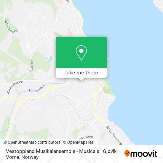 Vestoppland Musikalensemble - Musicals i Gjøvik Vome map