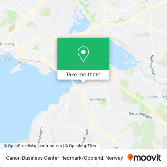 Canon Business Center Hedmark / Oppland map