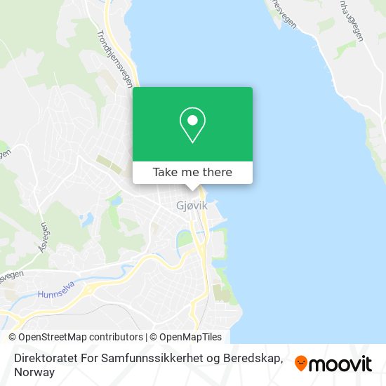 Direktoratet For Samfunnssikkerhet og Beredskap map