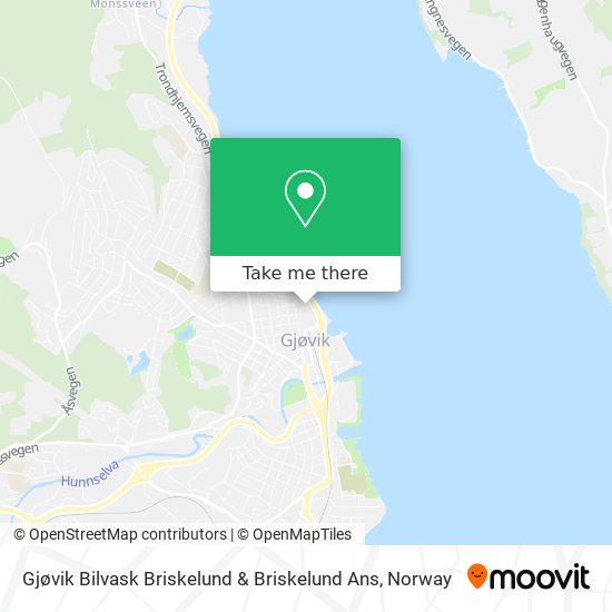 Gjøvik Bilvask Briskelund & Briskelund Ans map