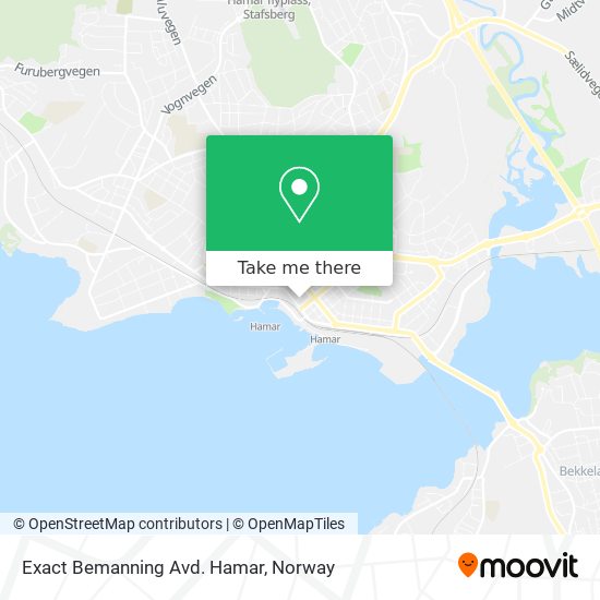 Exact Bemanning Avd. Hamar map