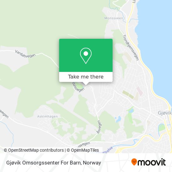 Gjøvik Omsorgssenter For Barn map
