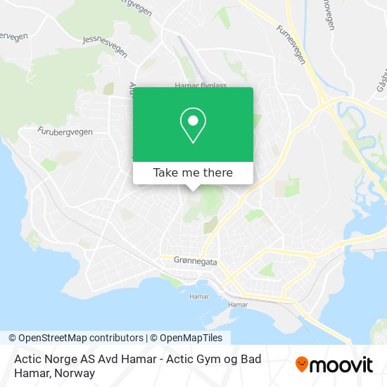 Actic Norge AS Avd Hamar - Actic Gym og Bad Hamar map