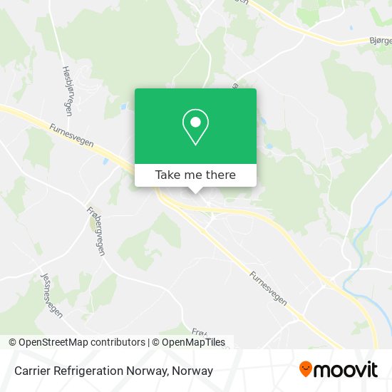 Carrier Refrigeration Norway map