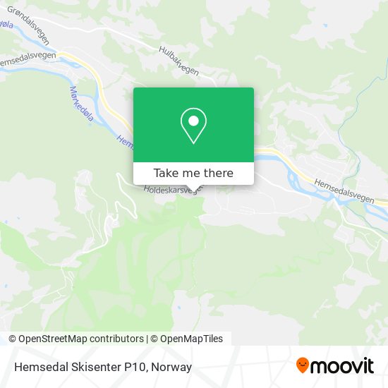 Hemsedal Skisenter P10 map