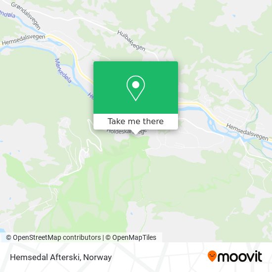 Hemsedal Afterski map