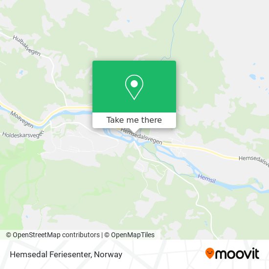 Hemsedal Feriesenter map