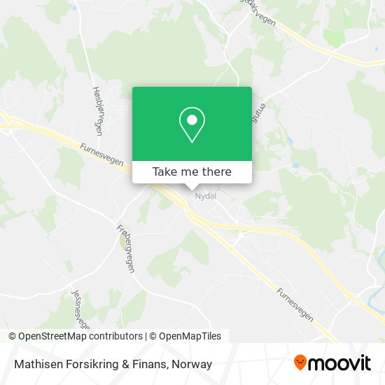 Mathisen Forsikring & Finans map