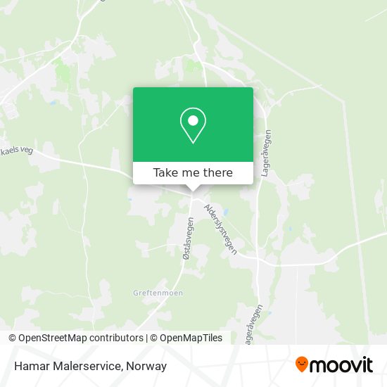 Hamar Malerservice map