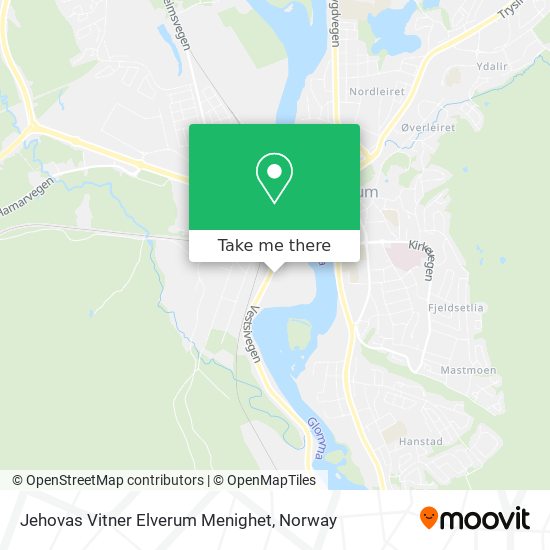 Jehovas Vitner Elverum Menighet map