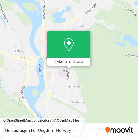 Helsestasjon For Ungdom map