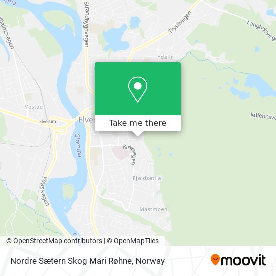 Nordre Sætern Skog Mari Røhne map