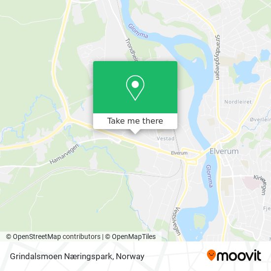 Grindalsmoen Næringspark map