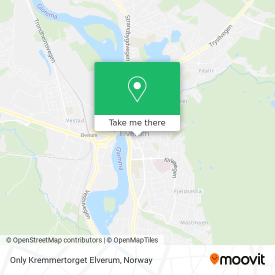 Only Kremmertorget Elverum map