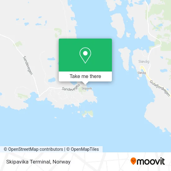 Skipavika Terminal map