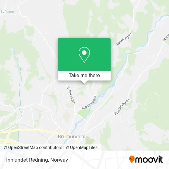 Innlandet Redning map