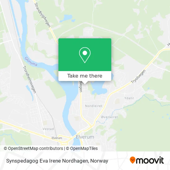 Synspedagog Eva Irene Nordhagen map