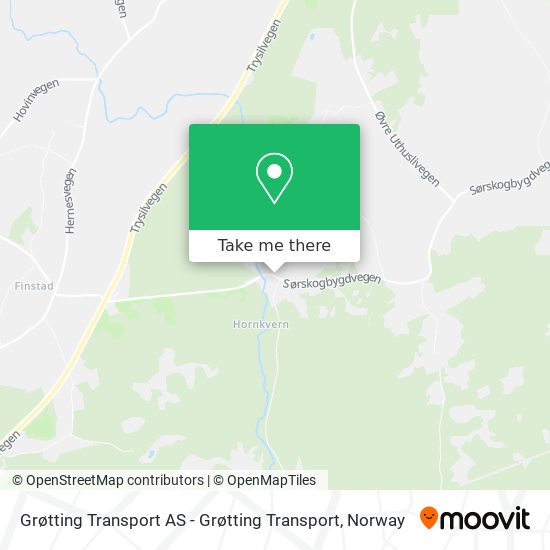 Grøtting Transport AS - Grøtting Transport map
