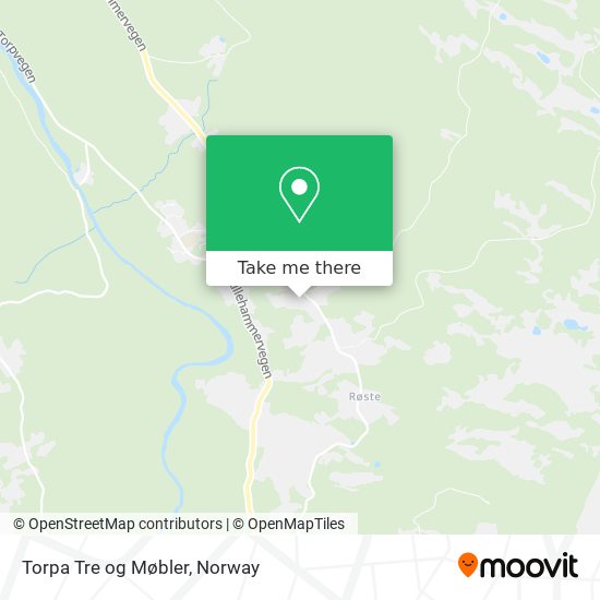 Torpa Tre og Møbler map